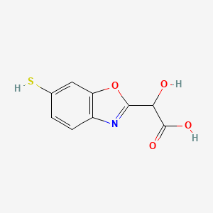 2-(Carboxy(hydroxy)methyl)-6-mercaptobenzo[d]oxazole