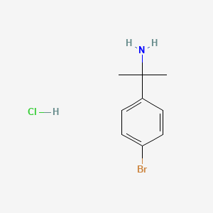 molecular formula C9H13BrClN B1520977 2-(4-Bromophenyl)propan-2-amine hydrochloride CAS No. 1173047-86-3