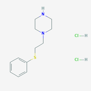 molecular formula C12H20Cl2N2S B1520978 1-[2-(苯硫基)乙基]哌嗪二盐酸盐 CAS No. 1172282-69-7