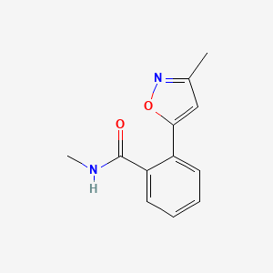 N-Methyl-2-(3-methyl-1,2-oxazol-5-yl)benzamide