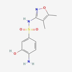 Benzenesulfonamide, 4-amino-N-(4,5-dimethyl-3-isoxazolyl)-3-hydroxy-