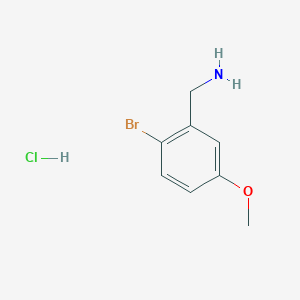 molecular formula C8H11BrClNO B1520988 (2-溴-5-甲氧基苯基)甲胺盐酸盐 CAS No. 1170783-74-0