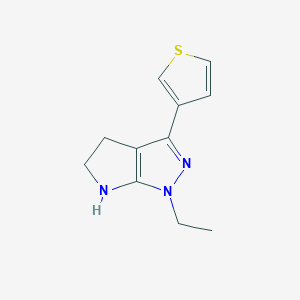 1-Ethyl-3-(thiophen-3-yl)-1,4,5,6-tetrahydropyrrolo[2,3-c]pyrazole