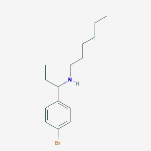molecular formula C15H24BrN B1520992 [1-(4-Bromophenyl)propyl](hexyl)amine CAS No. 1040013-28-2
