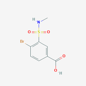 molecular formula C8H8BrNO4S B1520993 4-溴-3-(甲基磺酰胺基)苯甲酸 CAS No. 716358-64-4