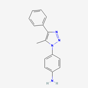 B15209933 4-(5-Methyl-4-phenyl-1H-1,2,3-triazol-1-yl)aniline CAS No. 84292-44-4