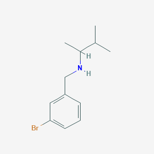 molecular formula C12H18BrN B1520994 [(3-Bromophenyl)methyl](3-methylbutan-2-yl)amine CAS No. 1040041-27-7