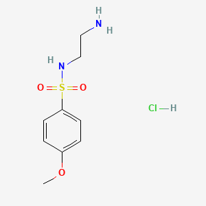 molecular formula C9H15ClN2O3S B1520996 N-(2-氨基乙基)-4-甲氧基苯磺酰胺盐酸盐 CAS No. 1171767-56-8