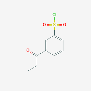molecular formula C9H9ClO3S B1521003 3-丙酰苯-1-磺酰氯 CAS No. 1152558-85-4
