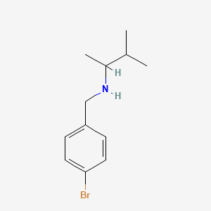 molecular formula C12H18BrN B1521011 [(4-Bromophenyl)methyl](3-methylbutan-2-yl)amine CAS No. 1039970-32-5