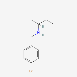 molecular formula C12H18BrN B1521011 [(4-溴苯基)甲基](3-甲基丁烷-2-基)胺 CAS No. 1039970-32-5