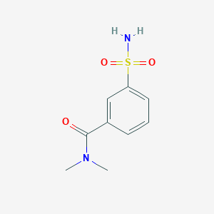 molecular formula C9H12N2O3S B1521014 N,N-dimethyl-3-sulfamoylbenzamide CAS No. 210827-20-6