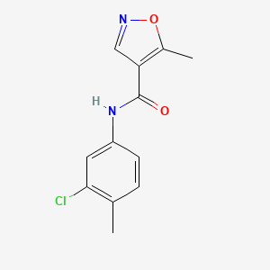 N-(3-Chloro-4-methylphenyl)-5-methyl-1,2-oxazole-4-carboxamide