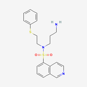 N-(3-Aminopropyl)-N-[2-(phenylsulfanyl)ethyl]isoquinoline-5-sulfonamide