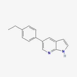 1H-Pyrrolo[2,3-B]pyridine, 5-(4-ethylphenyl)-