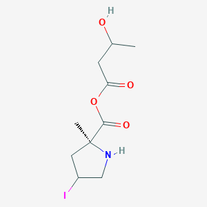 3-Hydroxybutanoic (2S)-4-iodo-2-methylpyrrolidine-2-carboxylic anhydride