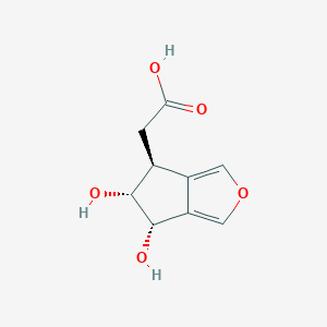 [(4S,5R,6S)-5,6-Dihydroxy-5,6-dihydro-4H-cyclopenta[c]furan-4-yl]acetic acid