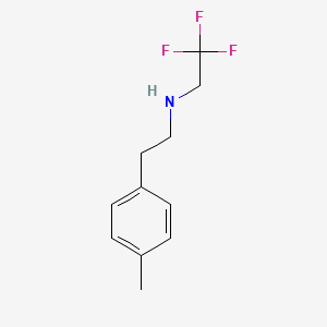 molecular formula C11H14F3N B1521021 [2-(4-甲基苯基)乙基](2,2,2-三氟乙基)胺 CAS No. 1182820-75-2