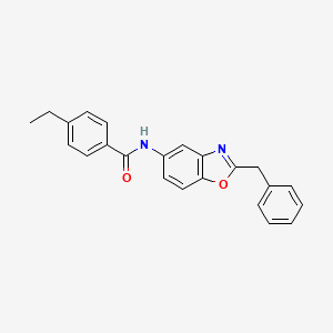 N-(2-benzyl-1,3-benzoxazol-5-yl)-4-ethylbenzamide