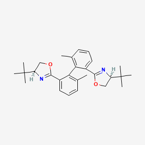 (4S,4'S)-2,2'-((R)-6,6'-Dimethyl-[1,1'-biphenyl]-2,2'-diyl)bis(4-(tert-butyl)-4,5-dihydrooxazole)