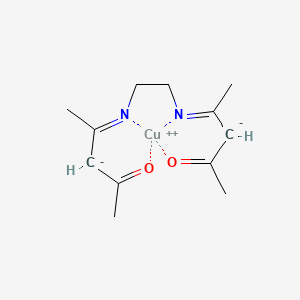 molecular formula C12H18CuN2O2 B15210251 [Bis(acetylacetone)ethylenediiminato]copper 