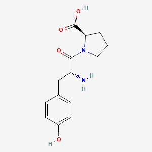 molecular formula C14H18N2O4 B15210257 D-Tyrosyl-D-proline CAS No. 821776-10-7