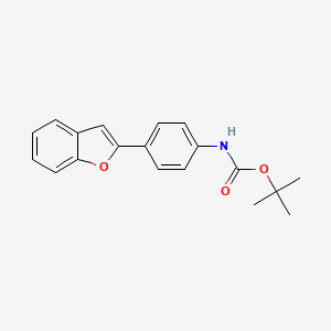 Carbamic acid, [4-(2-benzofuranyl)phenyl]-, 1,1-dimethylethyl ester