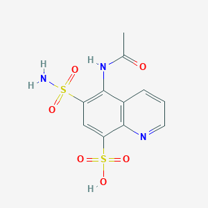 5-Acetamido-6-sulfamoylquinoline-8-sulfonic acid