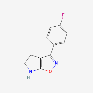 3-(4-Fluorophenyl)-5,6-dihydro-4H-pyrrolo[3,2-d]isoxazole