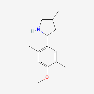 2-(4-Methoxy-2,5-dimethylphenyl)-4-methylpyrrolidine