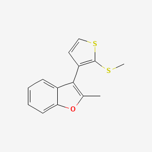 2-Methyl-3-(2-(methylthio)thiophen-3-yl)benzofuran