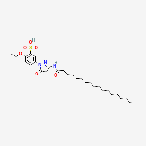 2-Ethoxy-5-(5-oxo-3-stearamido-2-pyrazolin-1-yl)benzenesulphonic acid