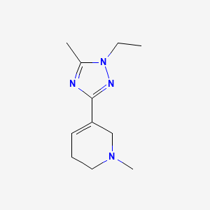 5-(1-Ethyl-5-methyl-1H-1,2,4-triazol-3-yl)-1-methyl-1,2,3,6-tetrahydropyridine