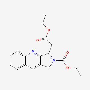 Ethyl 3-(2-ethoxy-2-oxoethyl)-1H-pyrrolo[3,4-b]quinoline-2(3H)-carboxylate