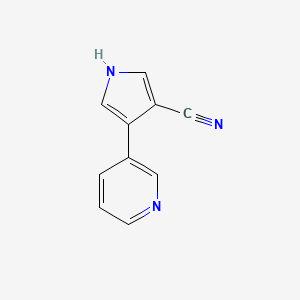 4-(Pyridin-3-yl)-1H-pyrrole-3-carbonitrile