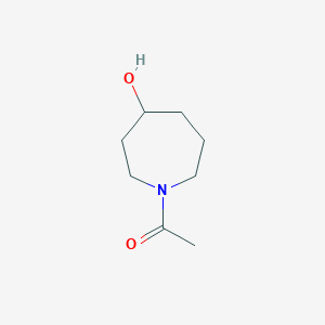 molecular formula C8H15NO2 B1521034 1-(4-羟基氮杂环-1-基)乙酮 CAS No. 1219828-20-2