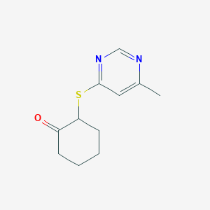 2-((6-Methylpyrimidin-4-yl)thio)cyclohexanone