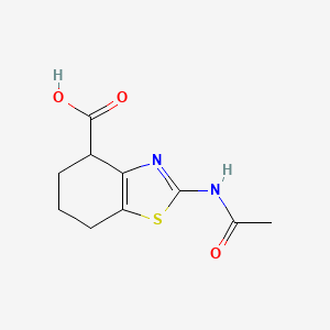 molecular formula C10H12N2O3S B1521044 2-(乙酰氨基)-4,5,6,7-四氢-1,3-苯并噻唑-4-羧酸 CAS No. 1219828-28-0