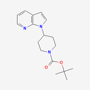 molecular formula C17H23N3O2 B1521045 叔丁基4-吡咯并[2,3-b]吡啶-1-基哌啶-1-羧酸酯 CAS No. 1093759-55-7