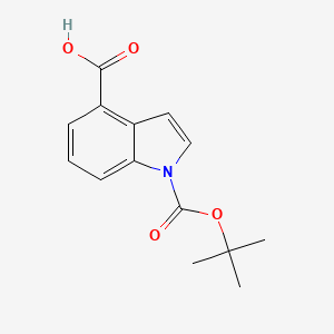 molecular formula C14H15NO4 B1521049 1-Boc-4-carboxyindole CAS No. 848444-79-1