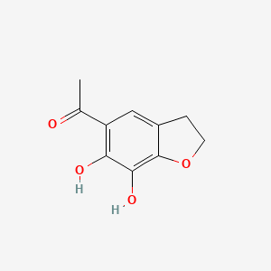 1-(6,7-Dihydroxy-2,3-dihydro-1-benzofuran-5-yl)ethan-1-one