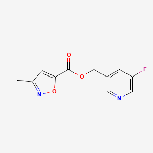 5-Isoxazolecarboxylic acid, 3-methyl-, (5-fluoro-3-pyridinyl)methyl ester