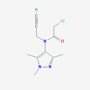 2-Chloro-N-(prop-2-yn-1-yl)-N-(1,3,5-trimethyl-1H-pyrazol-4-yl)acetamide