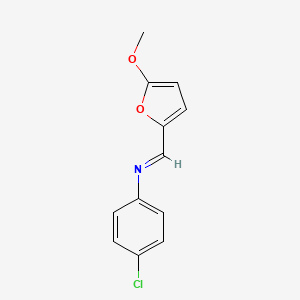 (E)-N-(4-Chlorophenyl)-1-(5-methoxyfuran-2-yl)methanimine