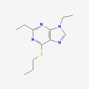 2,9-Diethyl-6-(propylsulfanyl)-9h-purine