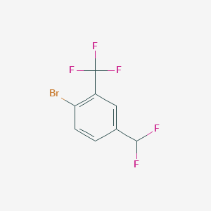 molecular formula C8H4BrF5 B1521064 1-溴-4-(二氟甲基)-2-(三氟甲基)苯 CAS No. 1214358-07-2