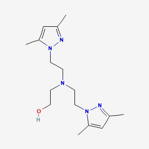 2-{Bis[2-(3,5-dimethyl-1H-pyrazol-1-yl)ethyl]amino}ethan-1-ol