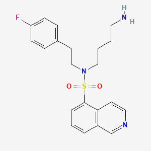 N-(4-Aminobutyl)-N-[2-(4-fluorophenyl)ethyl]isoquinoline-5-sulfonamide