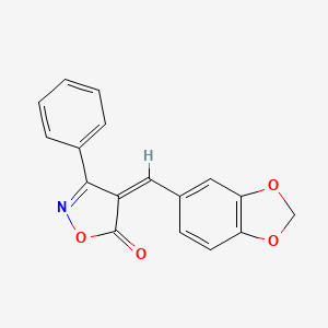 4-(Benzo[d][1,3]dioxol-5-ylmethylene)-3-phenylisoxazol-5(4H)-one