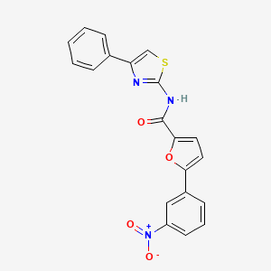 5-(3-Nitrophenyl)-N-(4-phenylthiazol-2-yl)furan-2-carboxamide